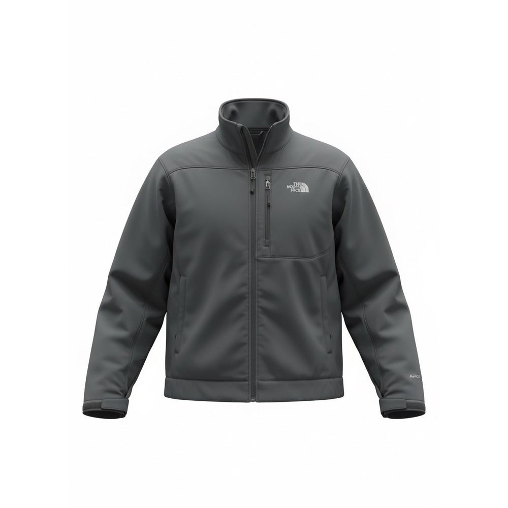 The North Face Apex Bionic Softshell Jacket Mens XL Gray Full Zip Windproof
